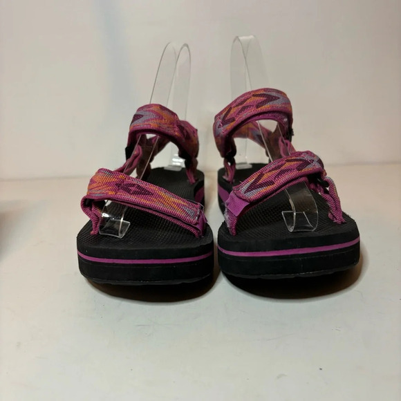 TEVA Women’s Midform Universal Sandals Diamond Festival Fuchsia Shoes Size 5 - Picture 5 of 10